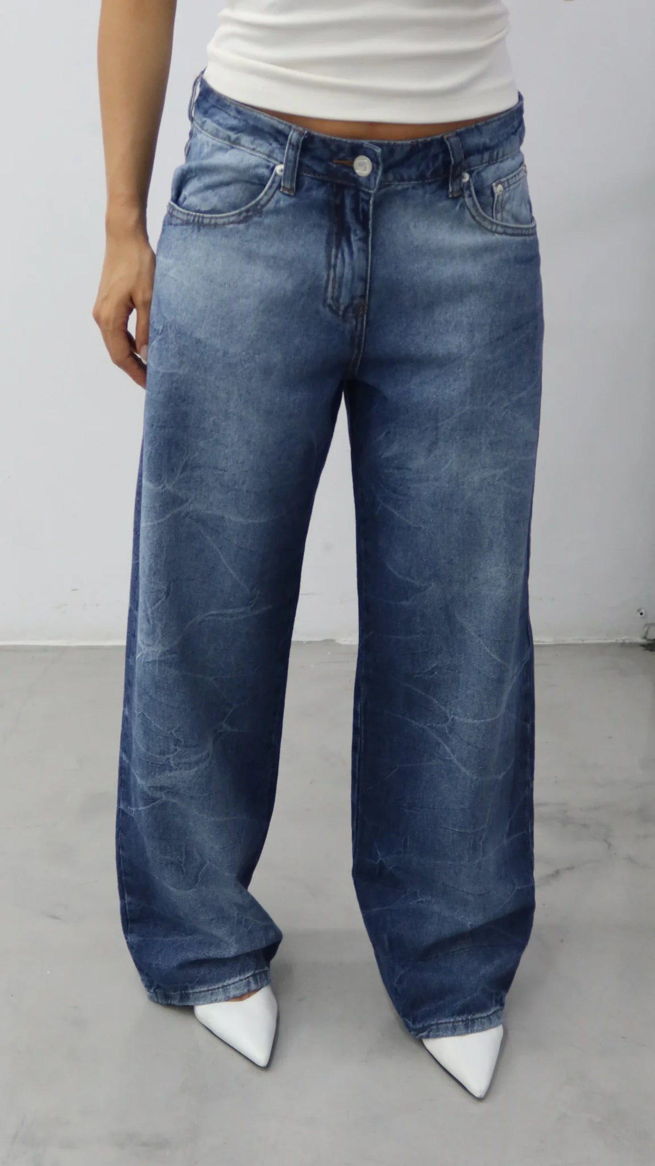 CALÇA JEANS OVERSIZED WAVES