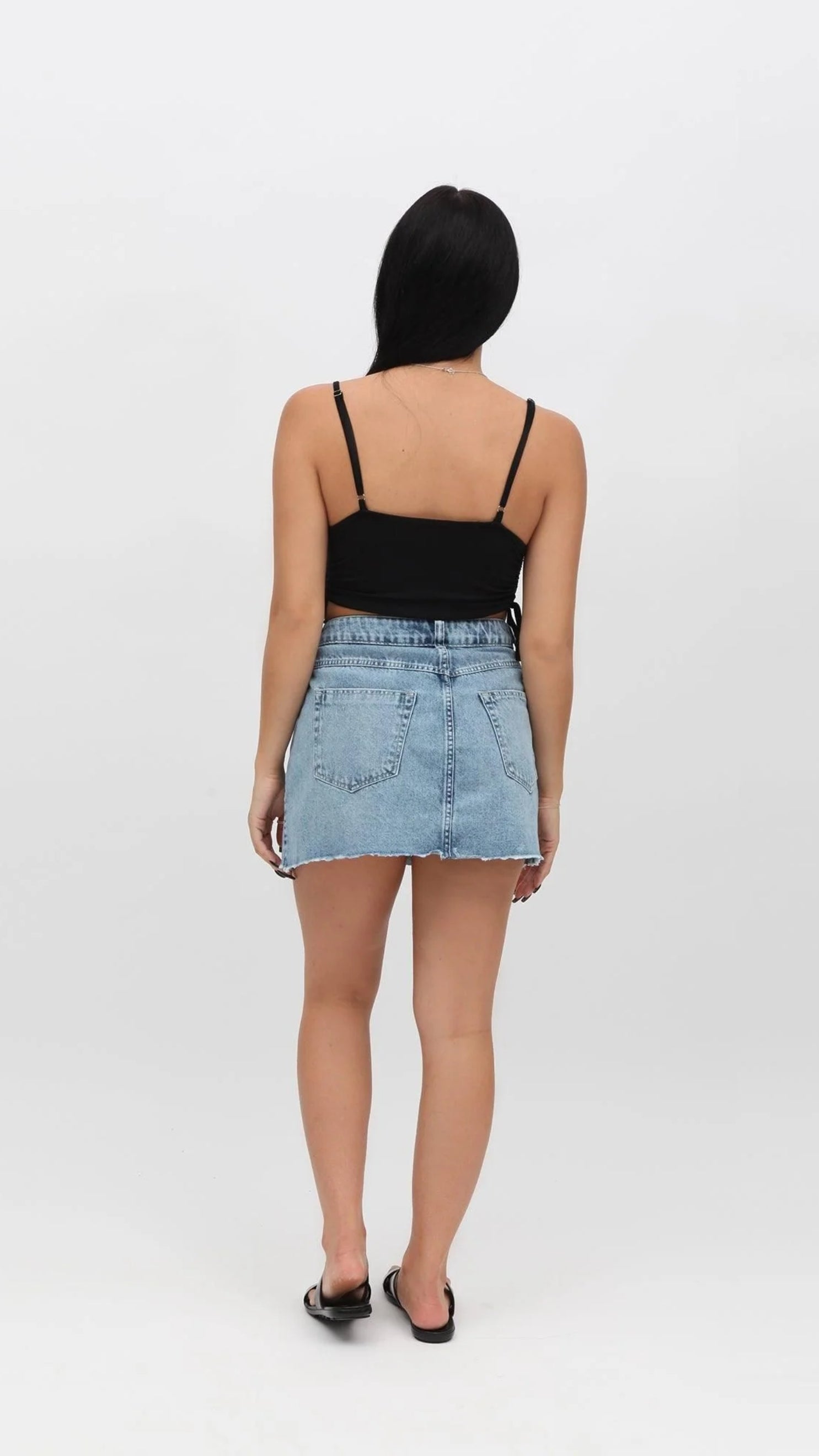SAIA JEANS ASSIMÉTRICA