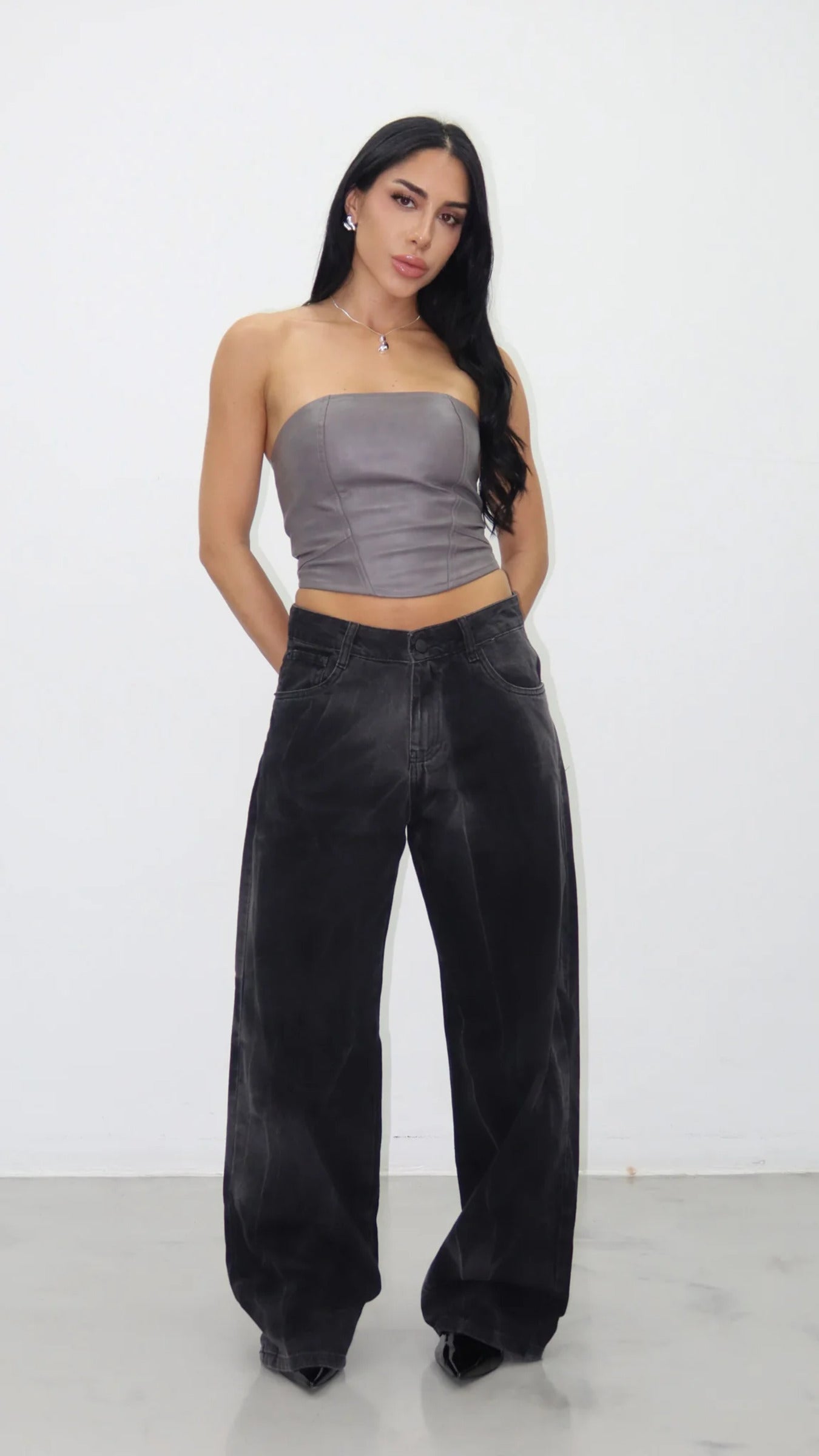 CALÇA JEANS OVERSIZED STORM