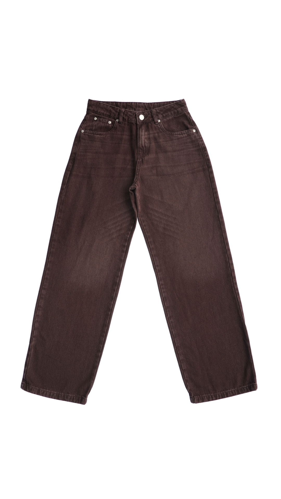 CALÇA JEANS OVERSIZED DARK ROSEWOOD
