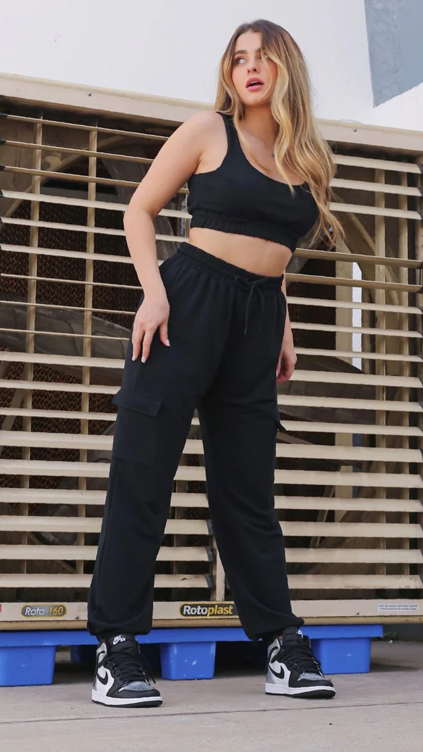 CALÇA MOLETINHO TOUCH PRETA