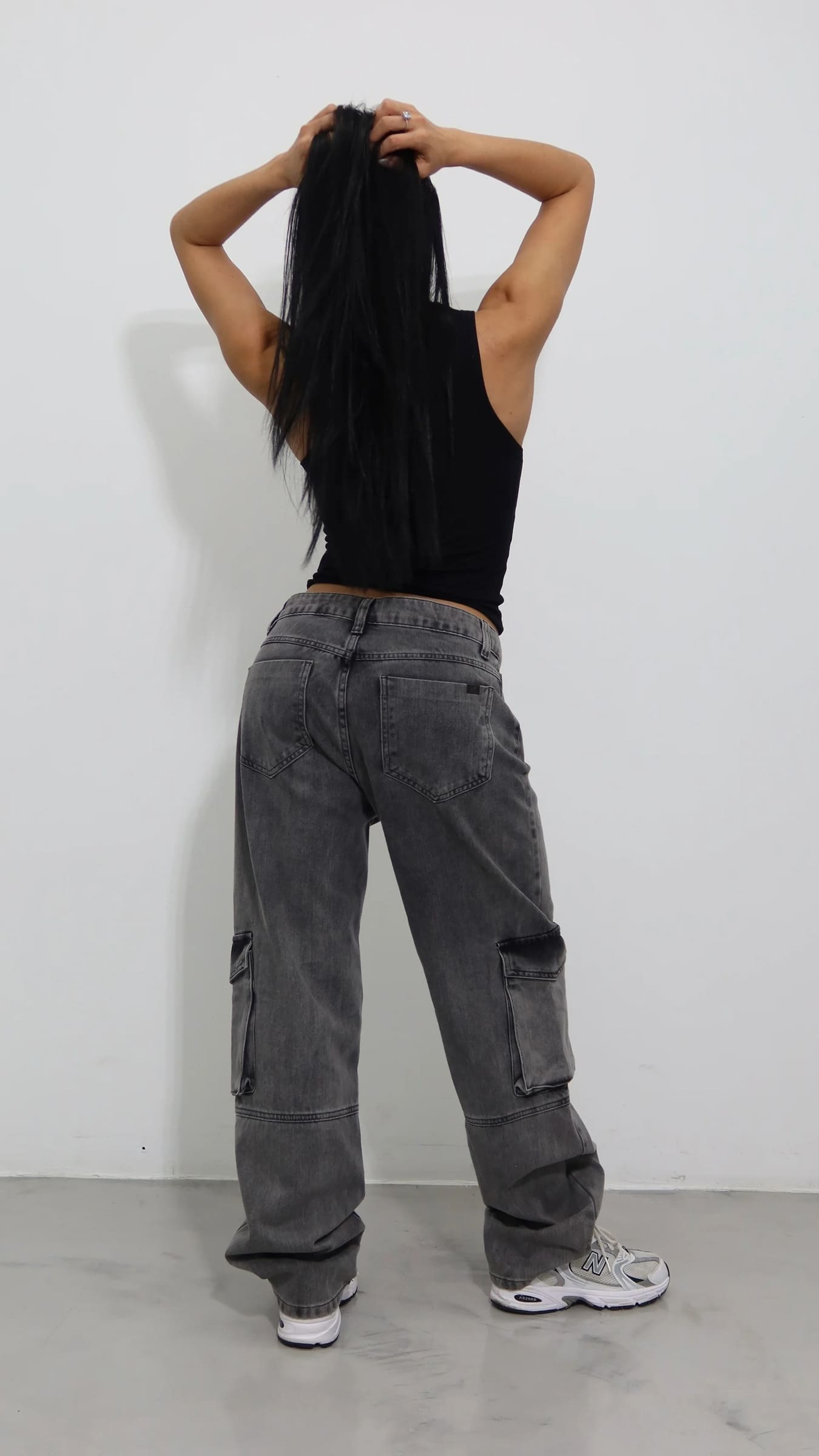 CALÇA JEANS SKATER MARMORIZADA CLARA