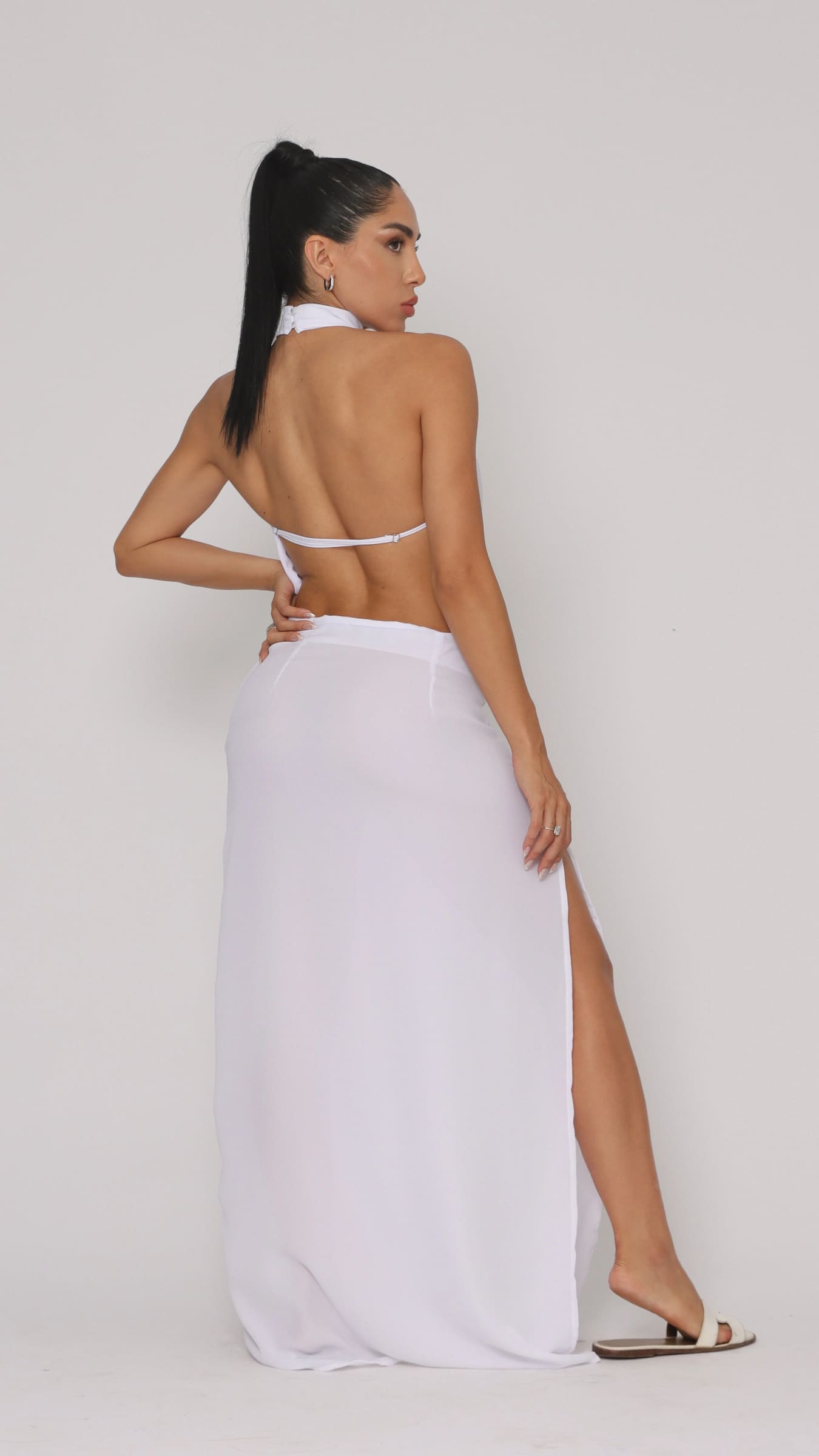 VESTIDO LONGO VENEZA BRANCO