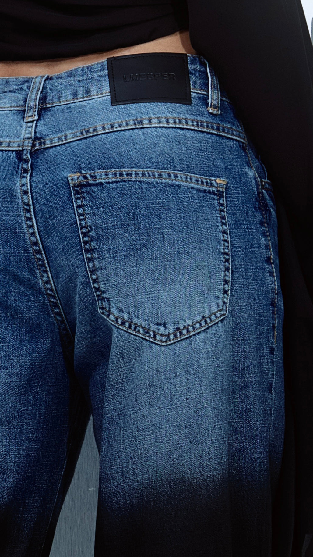 CALÇA JEANS OVERSIZED MIDNIGHT
