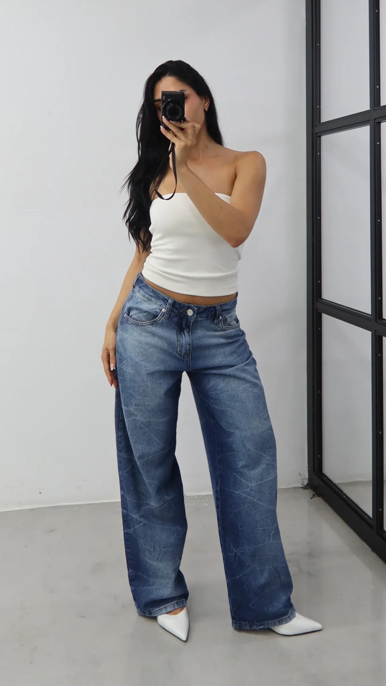 CALÇA JEANS OVERSIZED WAVES