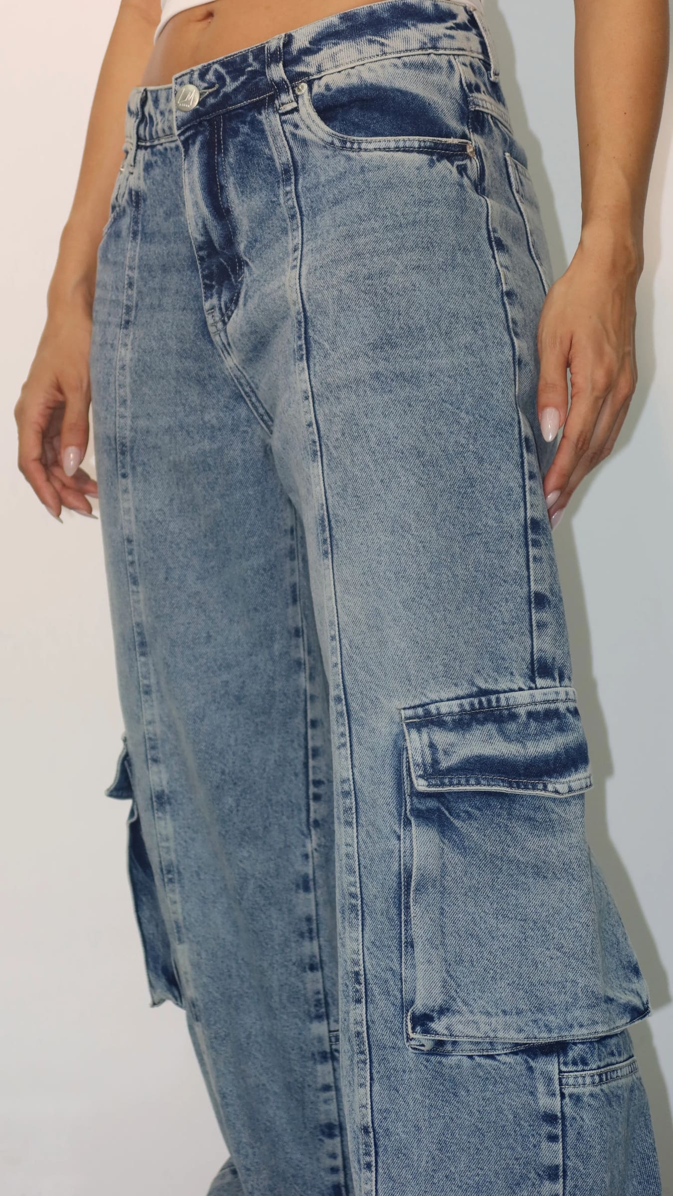 CALÇA JEANS SKATER BLUE WASH