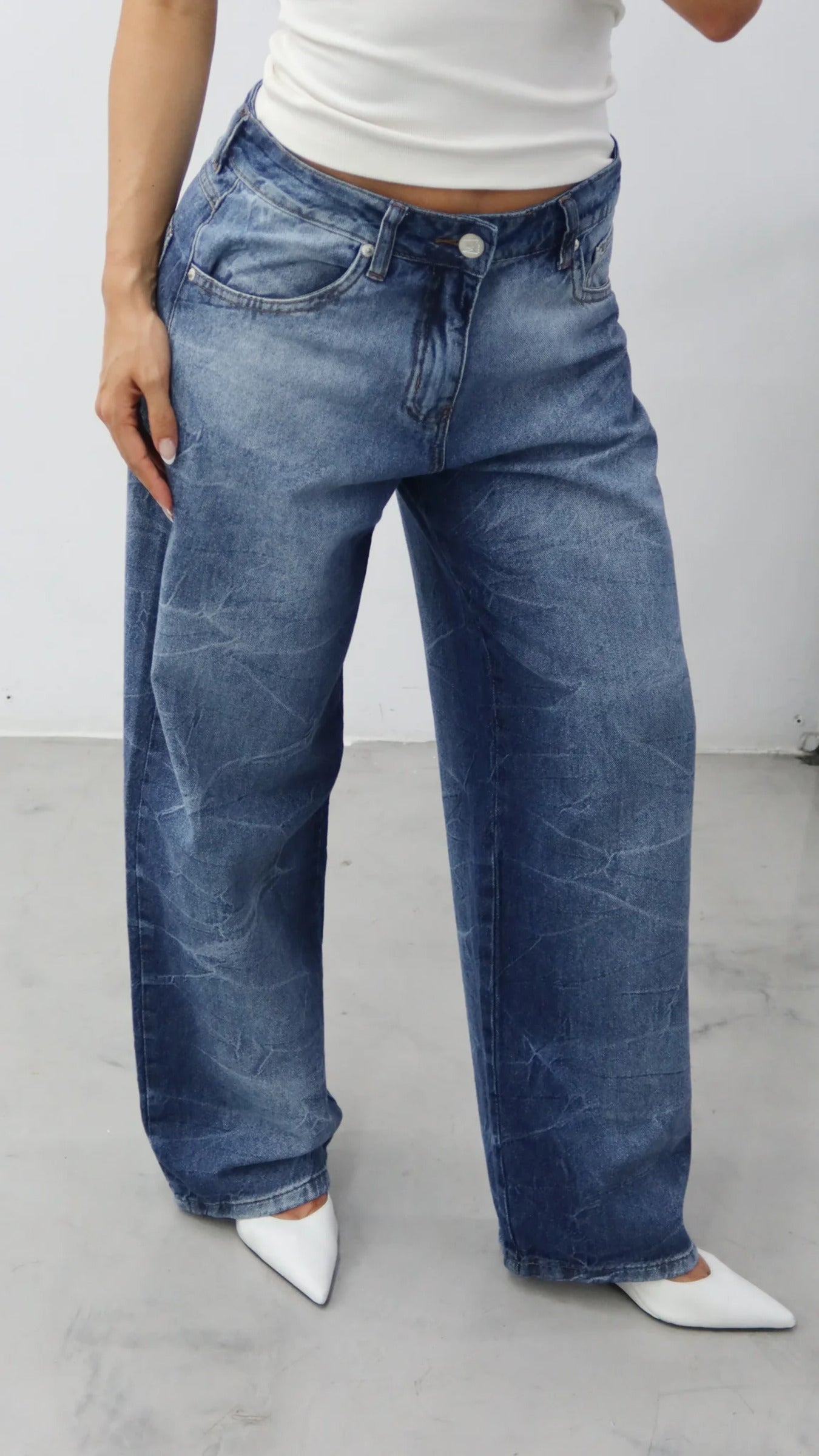 CALÇA JEANS OVERSIZED WAVES