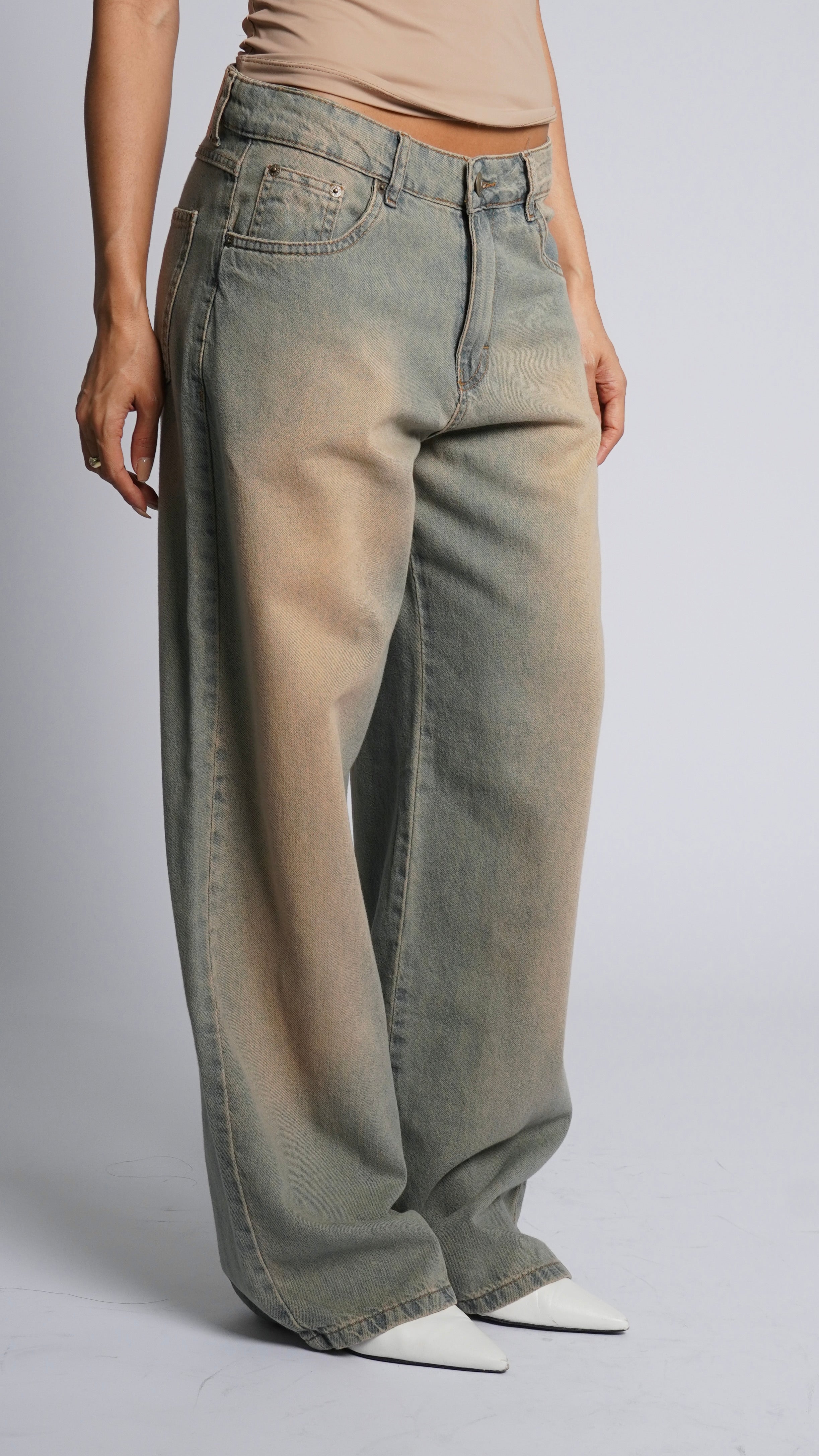 CALÇA JEANS OVERSIZED DESERT MIRAGE