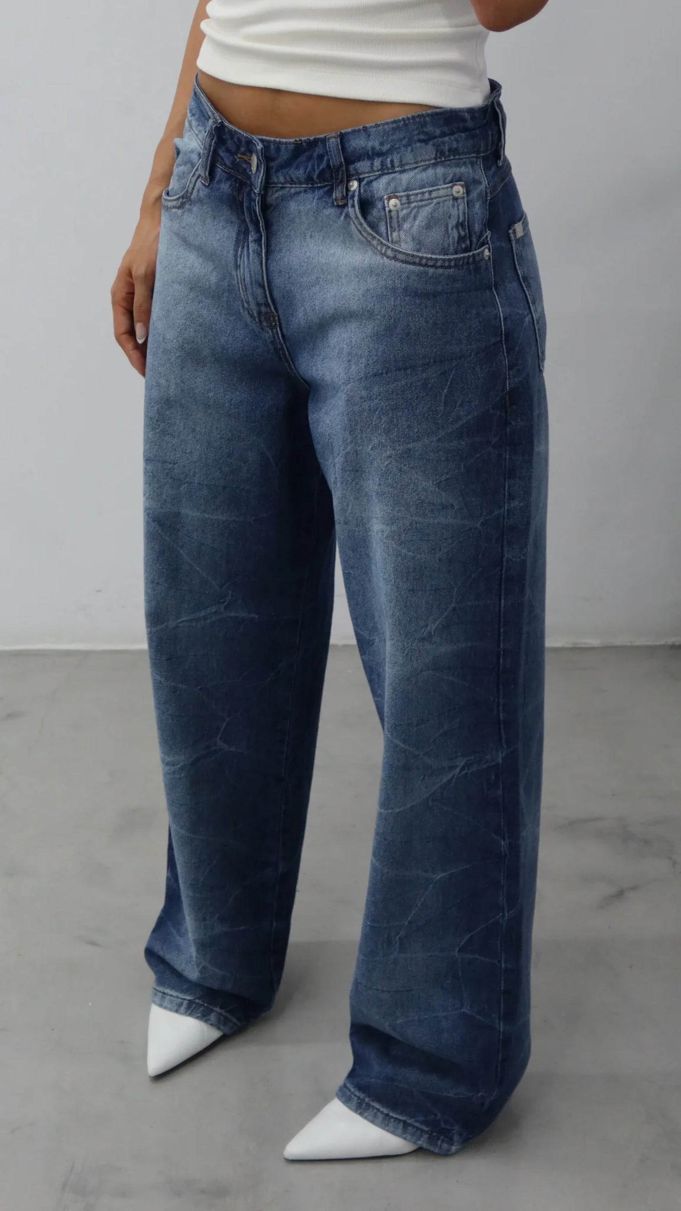 CALÇA JEANS OVERSIZED WAVES