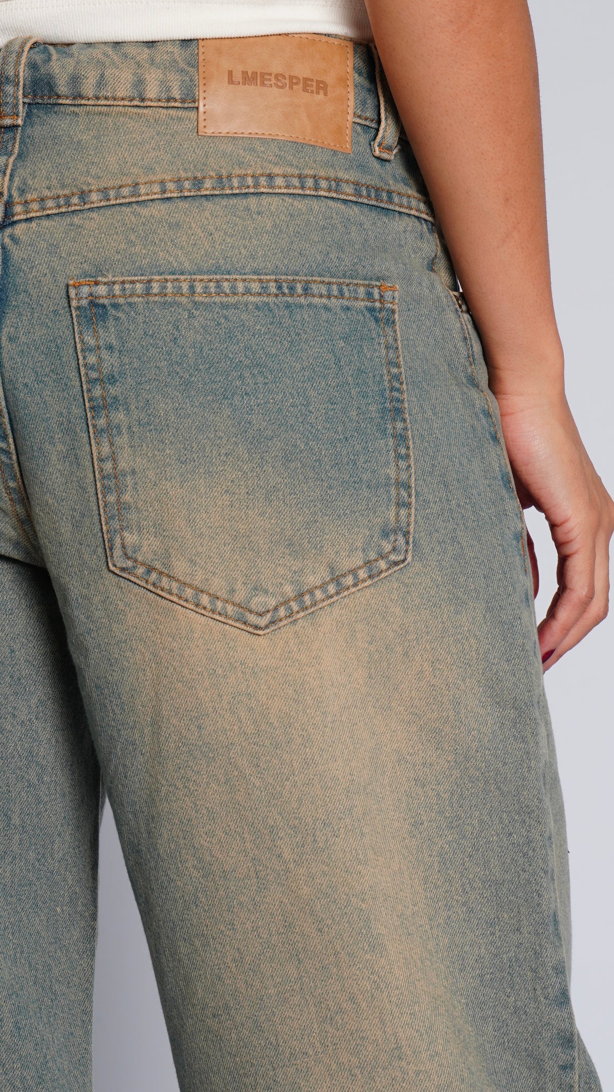 CALÇA JEANS OVERSIZED PISTACHIO HEAVY