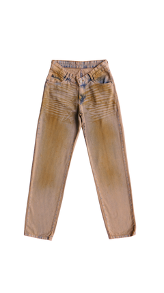 CALÇA JEANS ASSIMÉTRICA DIRTY