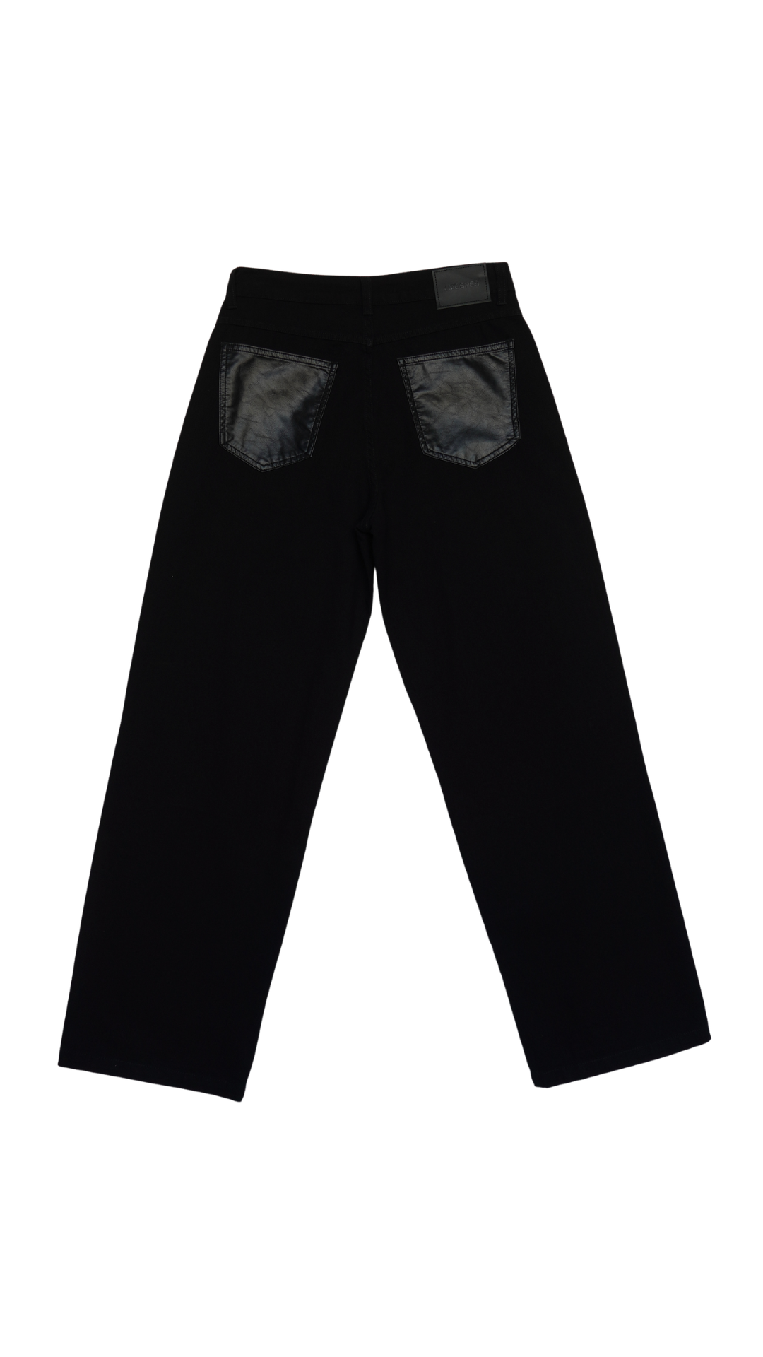 CALÇA JEANS OVERSIZED LEATHER
