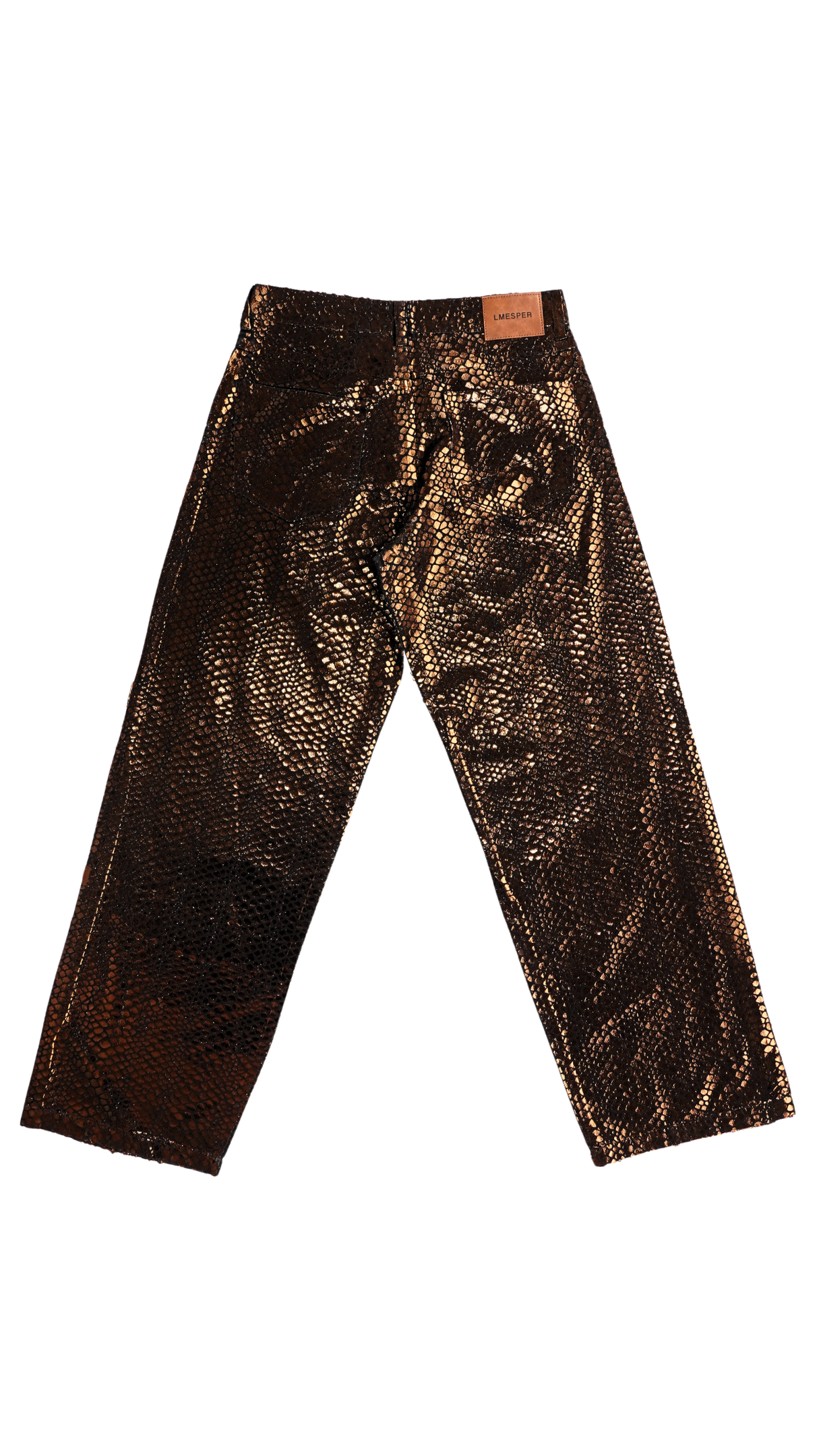 CALÇA JEANS PREMIUM PYTHON BRONZE