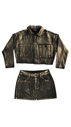 CONJUNTO JAQUETA/SAIA PREMIUM GOLD