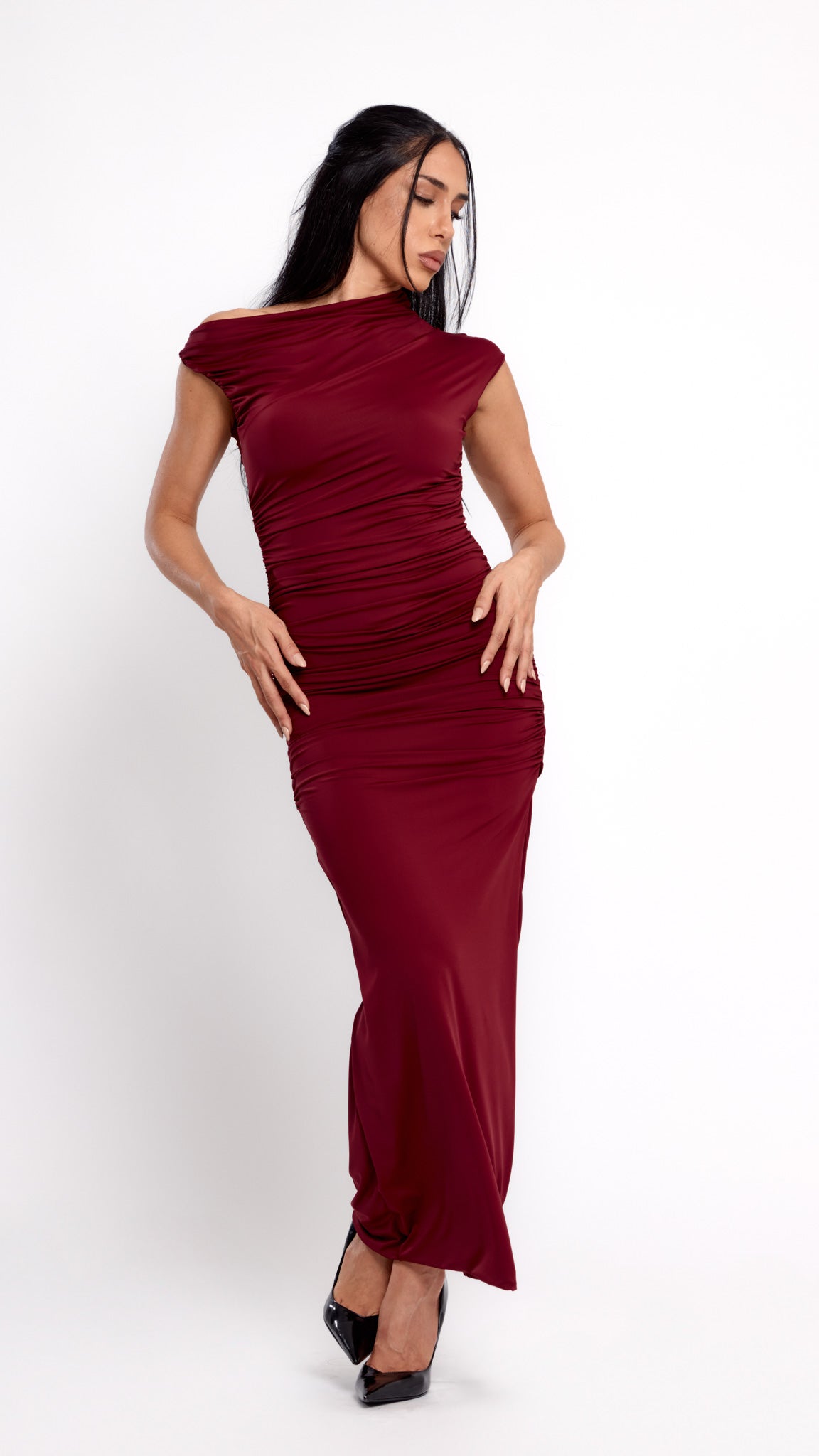 VESTIDO SCULPT BORDÔ