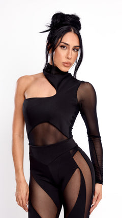 BODY TULE DESIRE PRETO