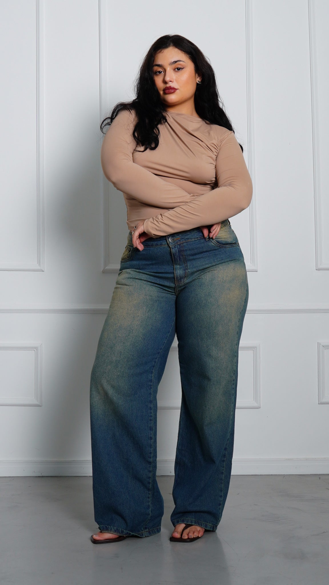 CALÇA JEANS OVERSIZED OLD
