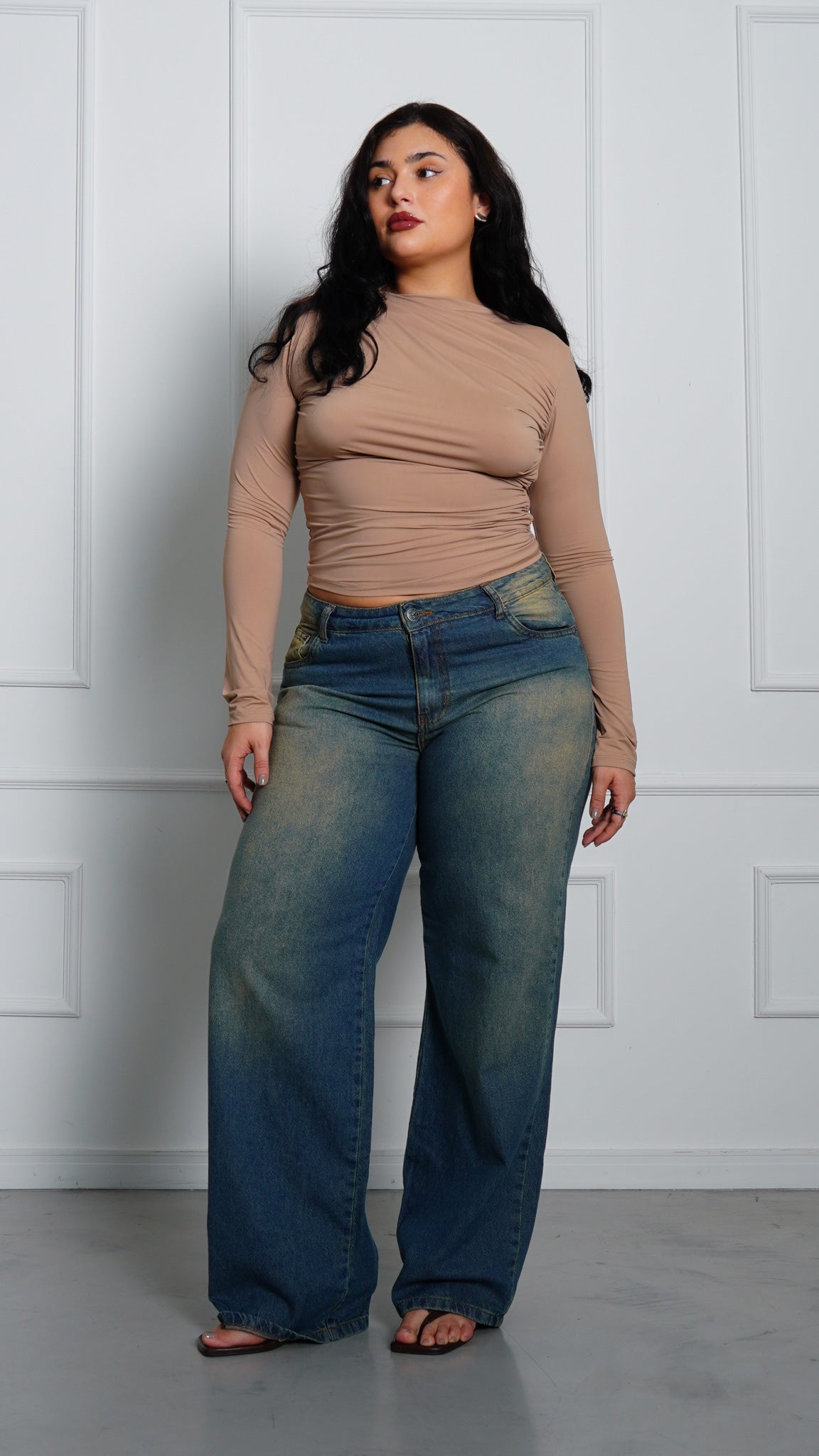 CALÇA JEANS OVERSIZED OLD