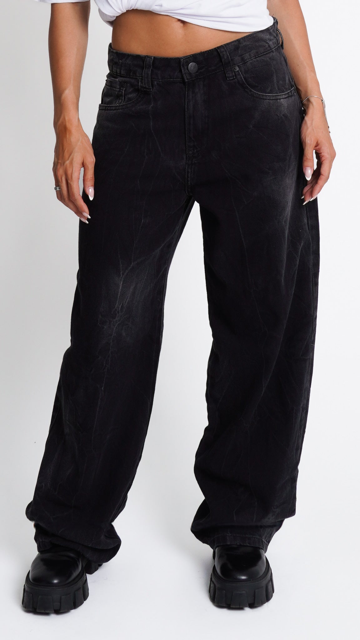 CALÇA JEANS OVERSIZED SOFT STORM