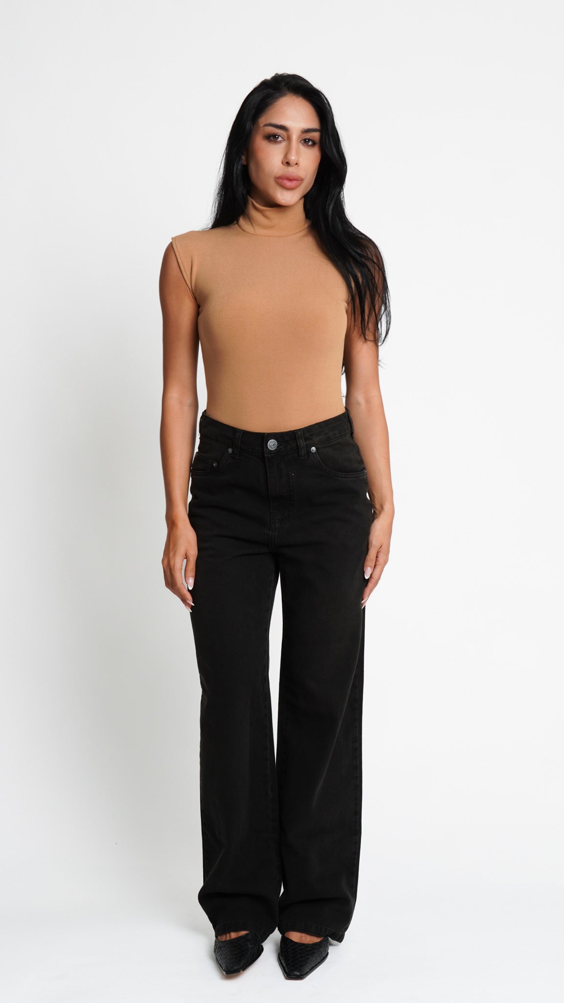 BODY GOLA RIBBED BEGE