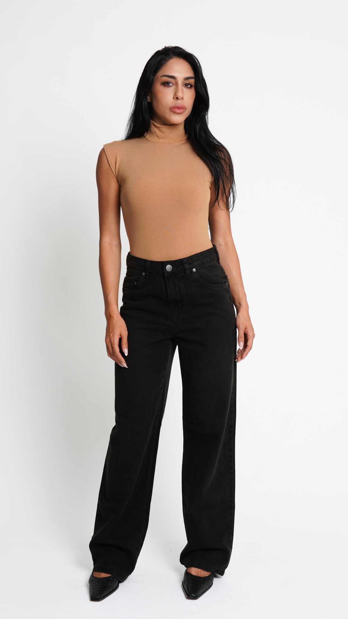 BODY GOLA RIBBED BEGE