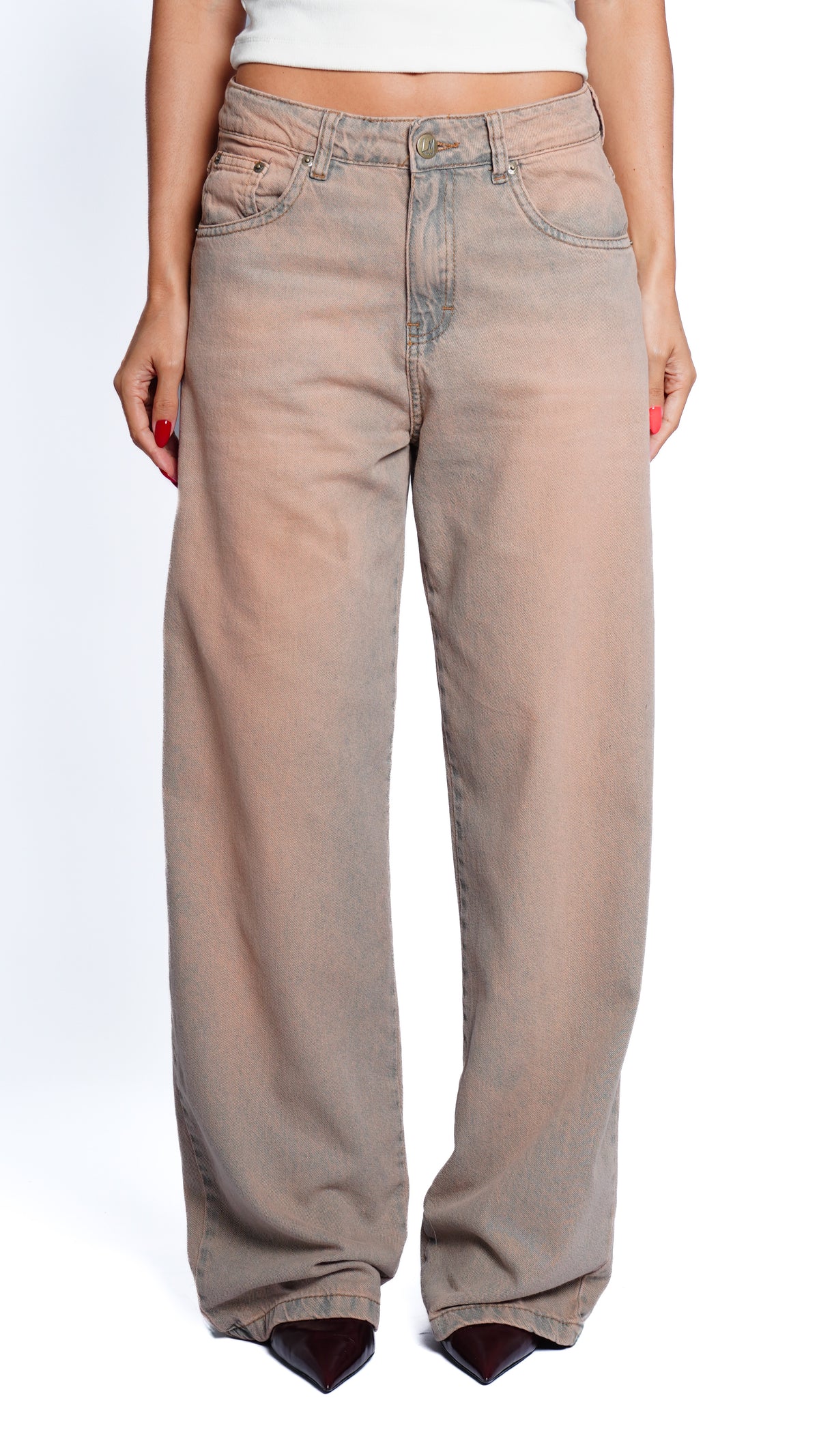 CALÇA JEANS OVERSIZED DESERT ROSE