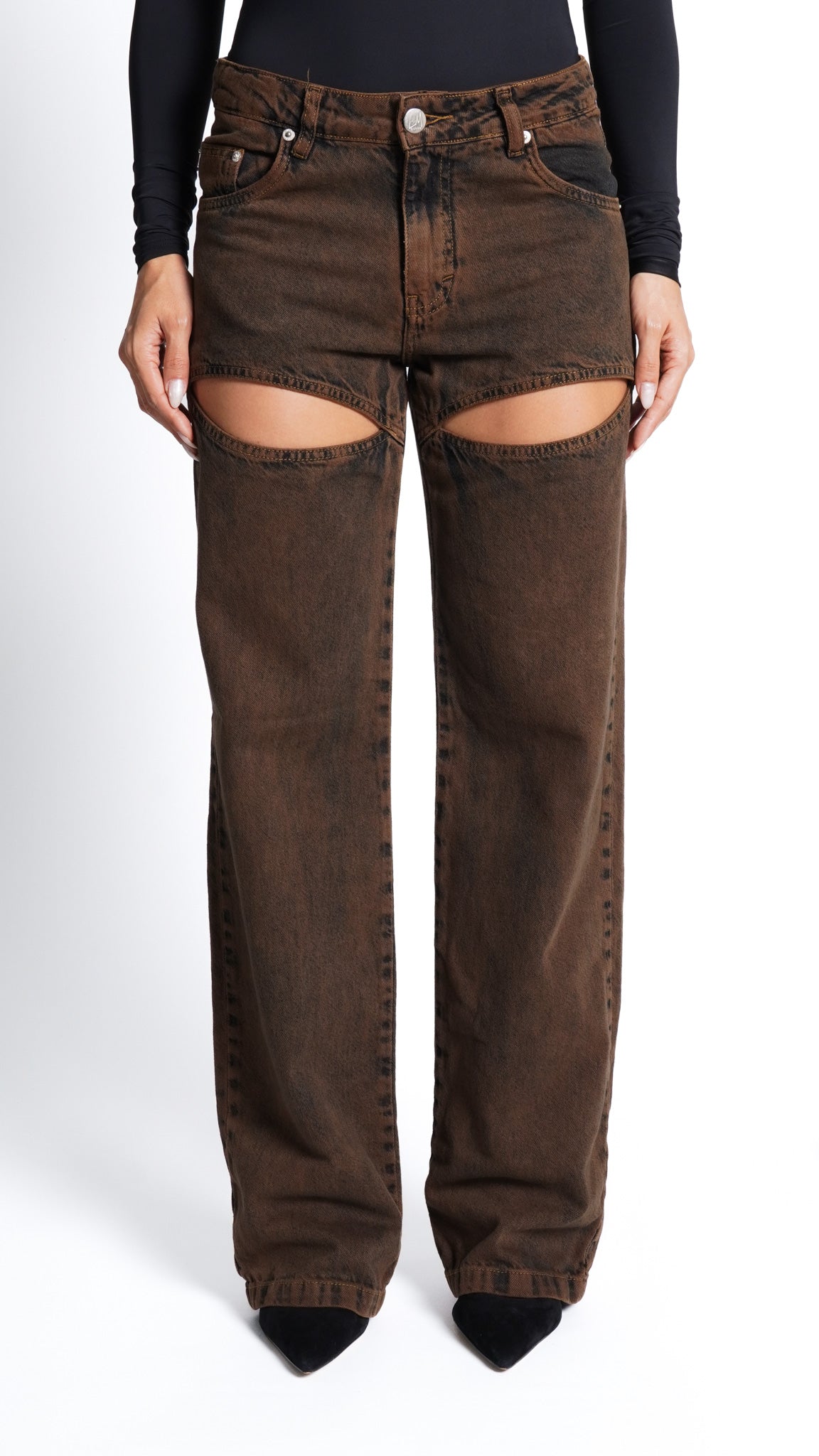 CALÇA JEANS CUT OUT EXPRESSO