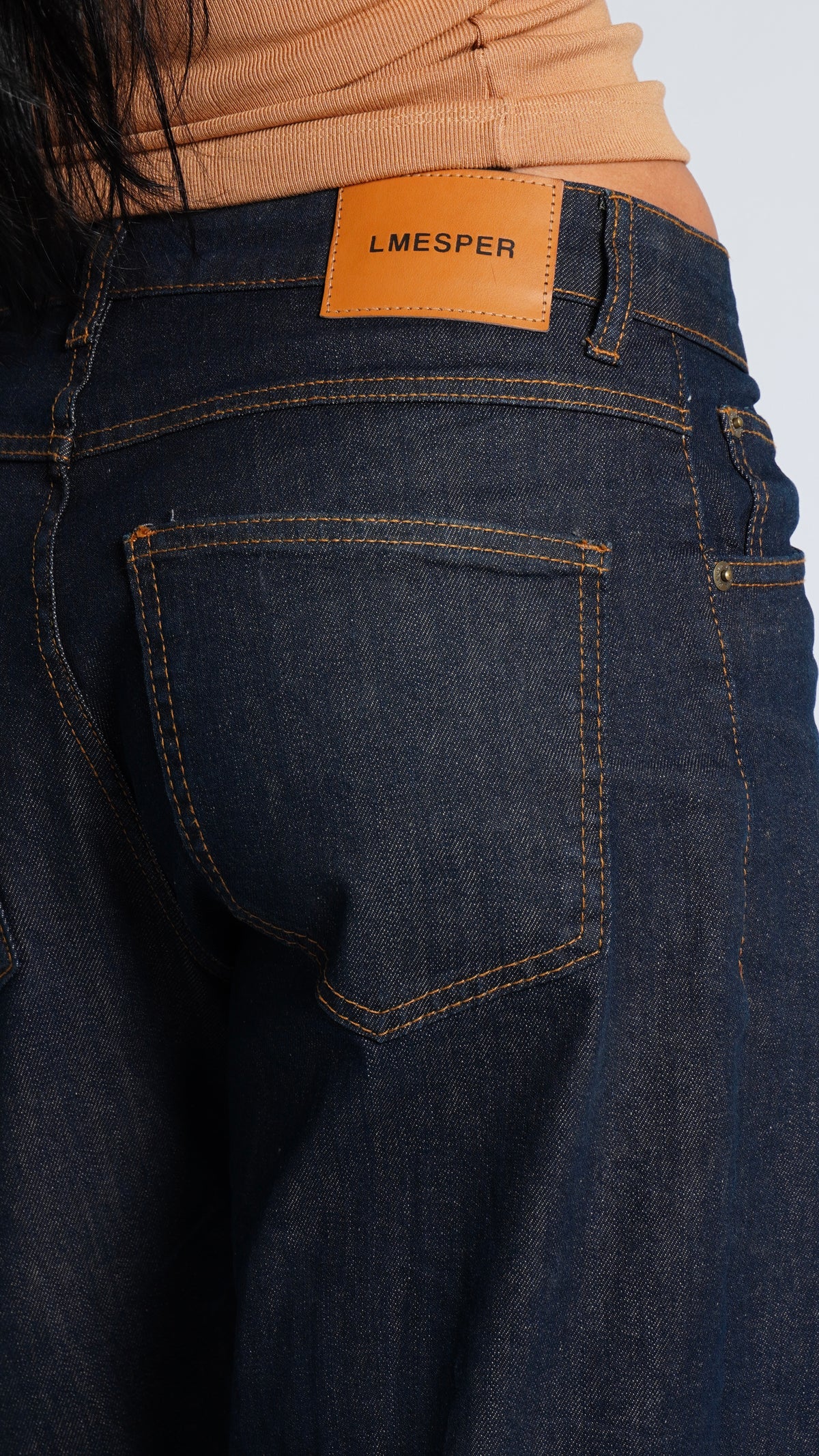 CALÇA JEANS OVERSIZED BARRA VIRADA