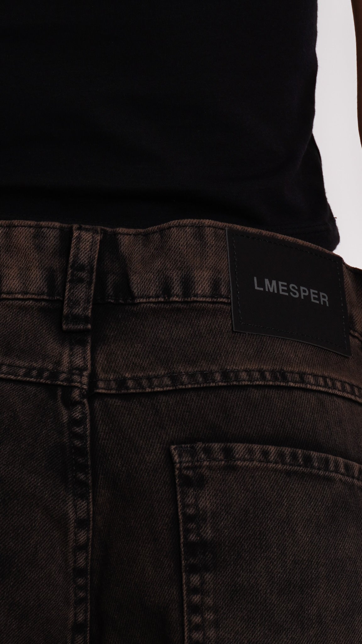 CALÇA JEANS OVERSIZED COFFEE