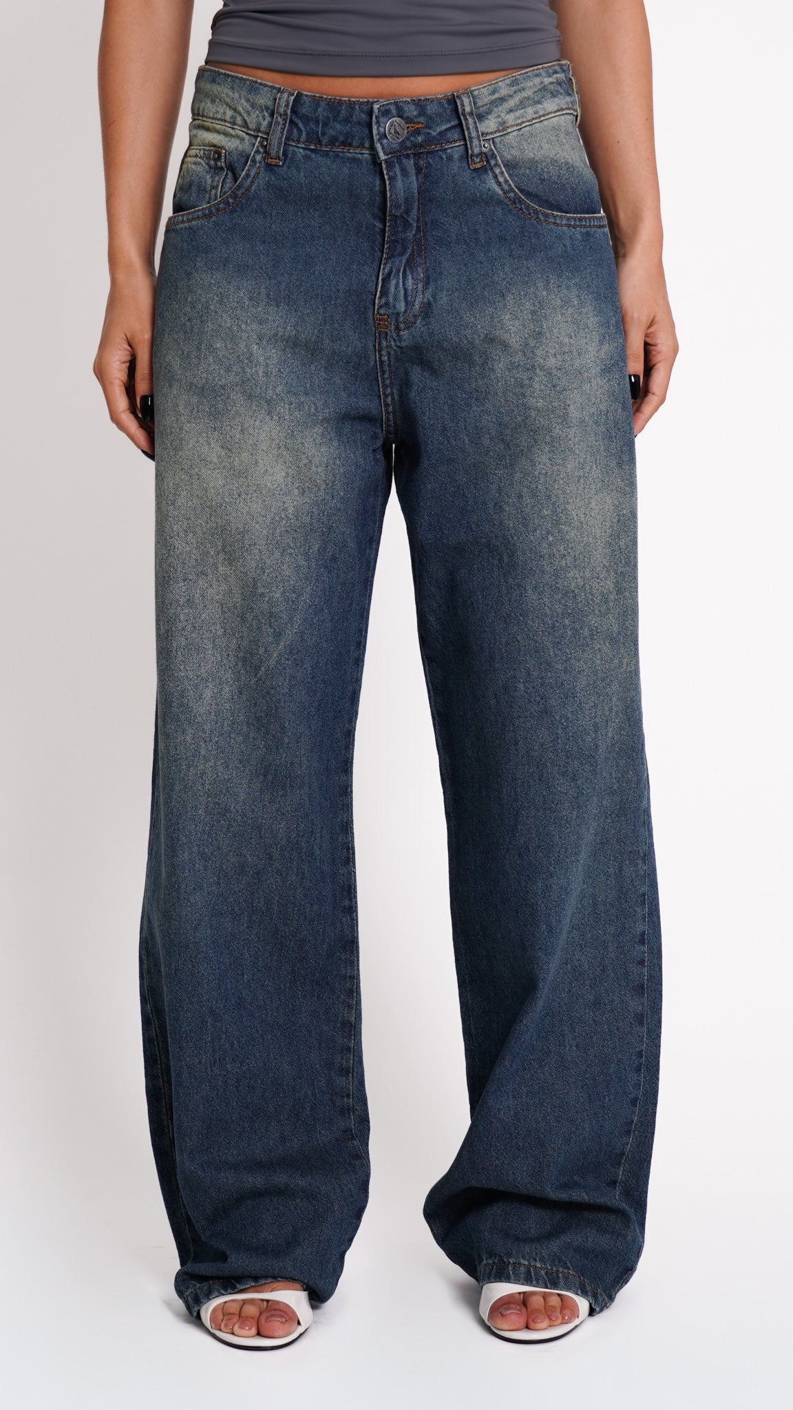 CALÇA JEANS OVERSIZED VINTAGE