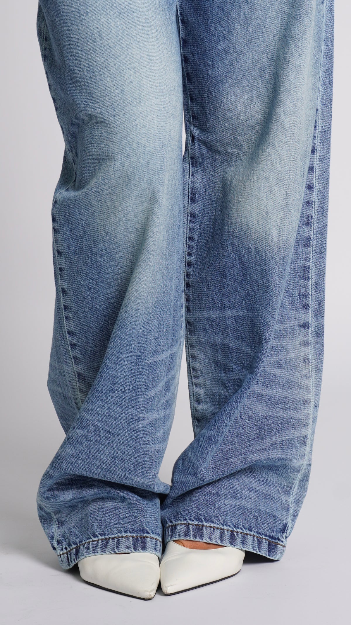CALÇA JEANS OVERSIZED BLUE FADE