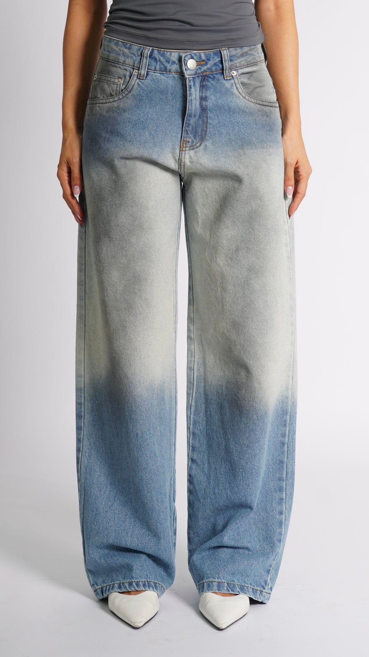 CALÇA JEANS OVERSIZED BLUE STONE