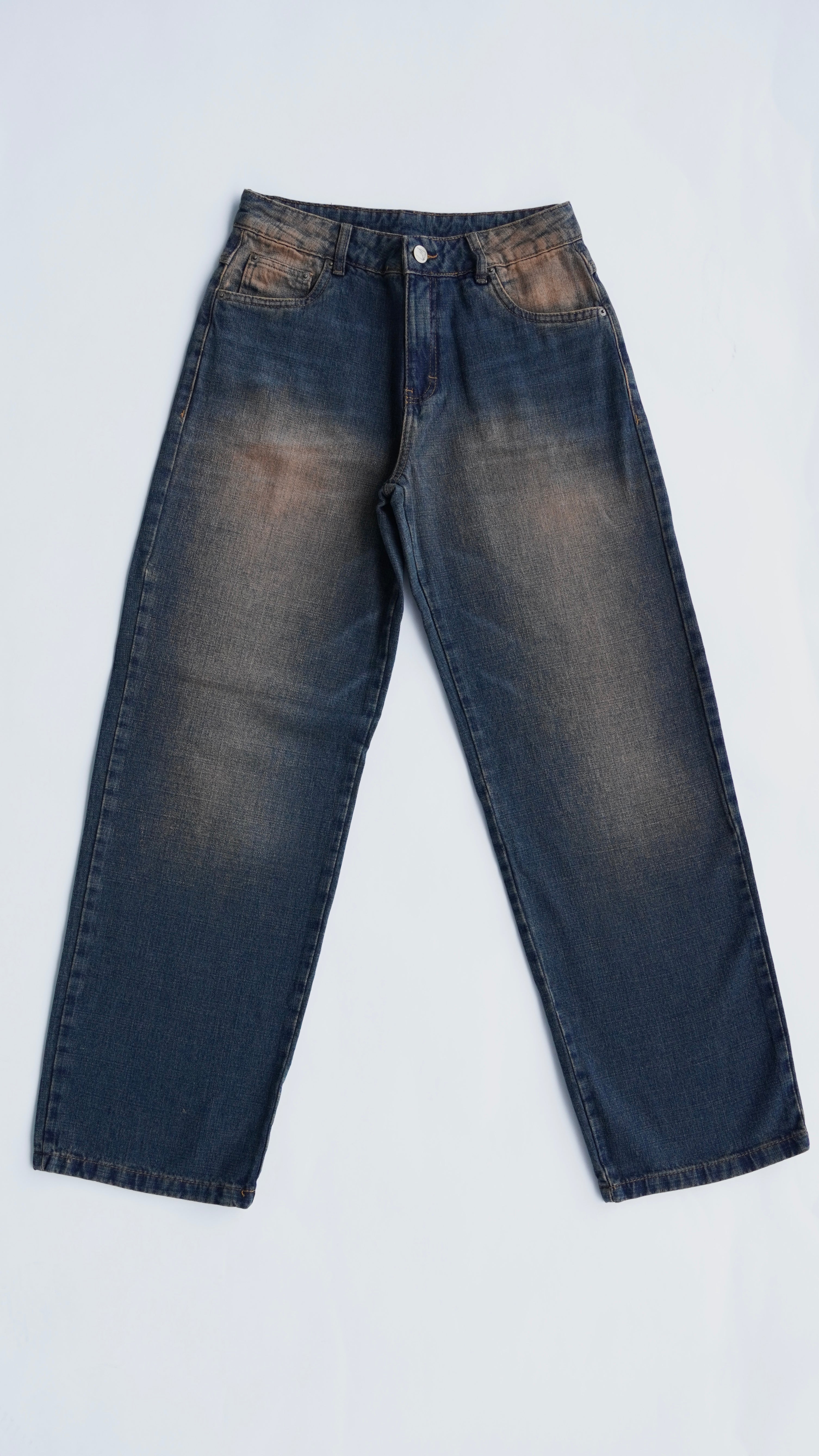 CALÇA JEANS OVERSIZED BOHO VINTAGE