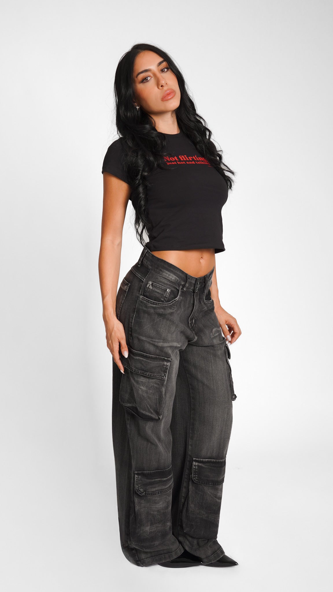 CALÇA JEANS POCKET BLACK SMOKE