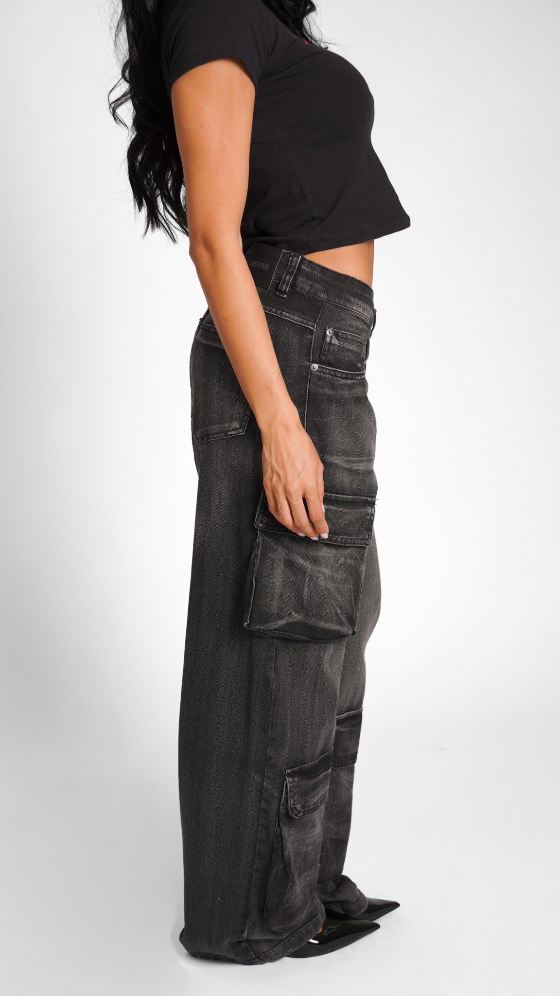 CALÇA JEANS POCKET BLACK SMOKE