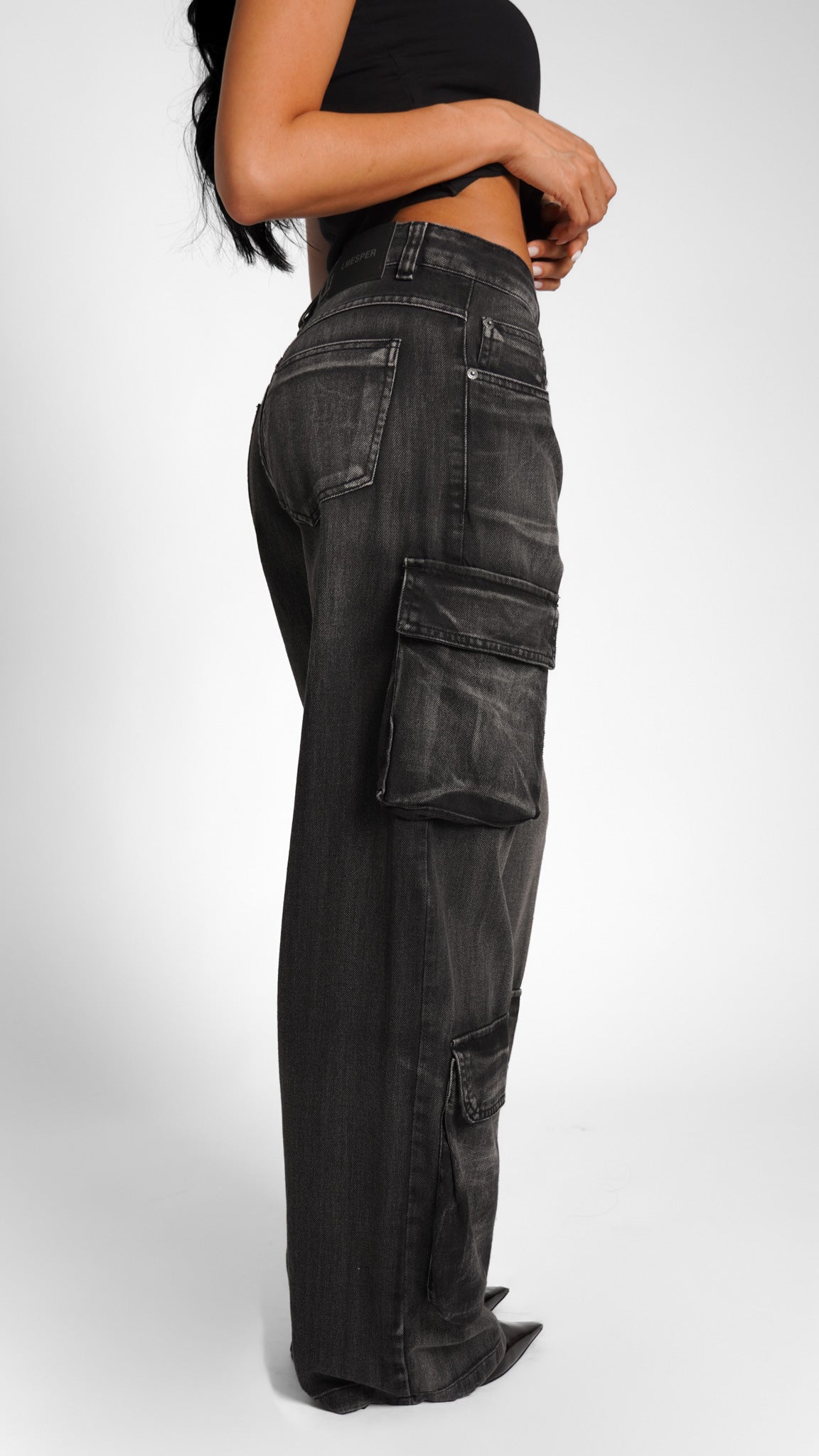 CALÇA JEANS POCKET BLACK SMOKE
