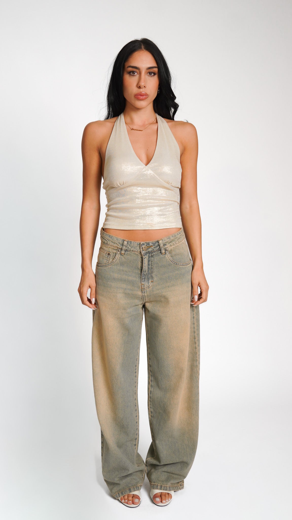 CALÇA JEANS OVERSIZED DESERT DUST