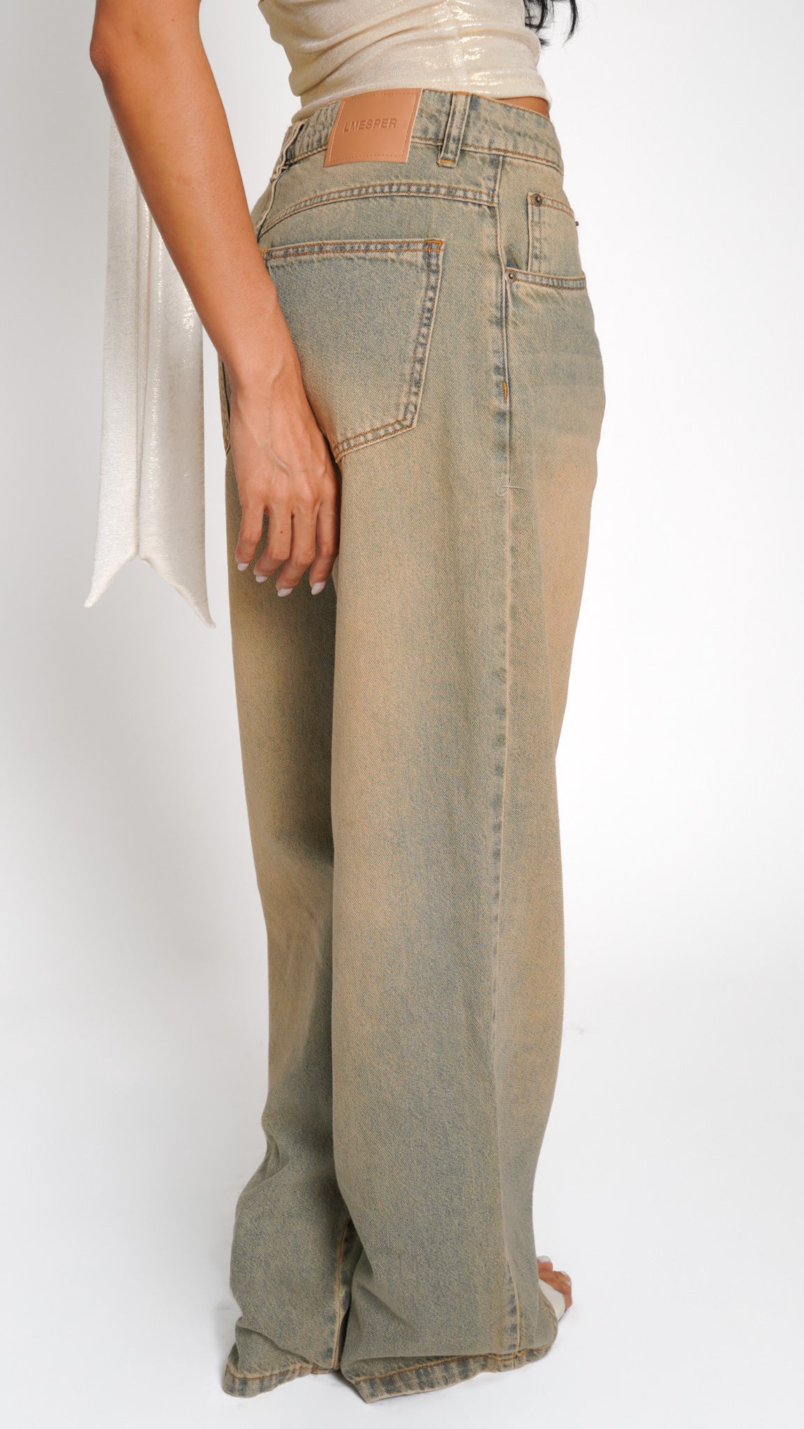 CALÇA JEANS OVERSIZED DESERT DUST