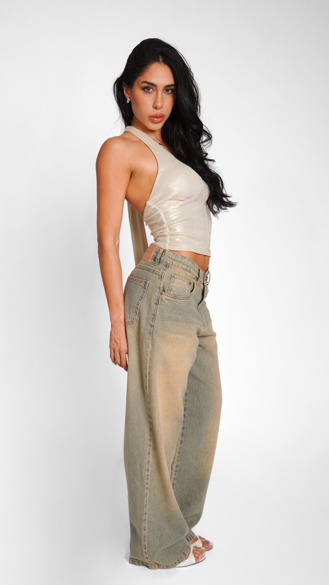 CALÇA JEANS OVERSIZED DESERT DUST