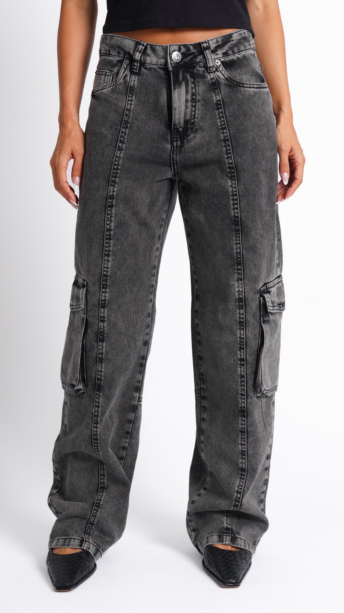 CALÇA JEANS SKATER GRAFITE