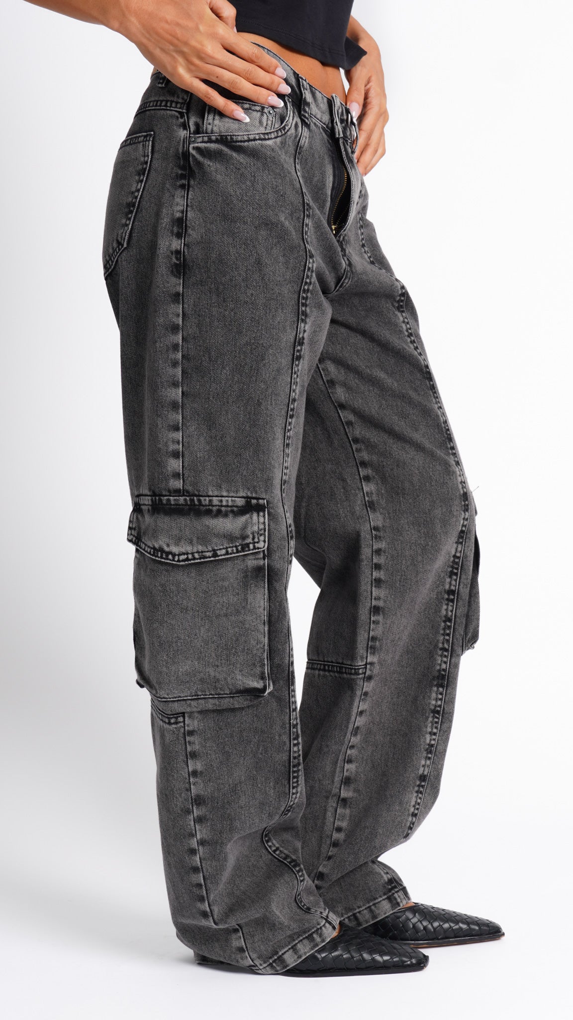 CALÇA JEANS SKATER GRAFITE