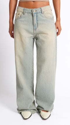 CALÇA JEANS OVERSIZED VANILLA