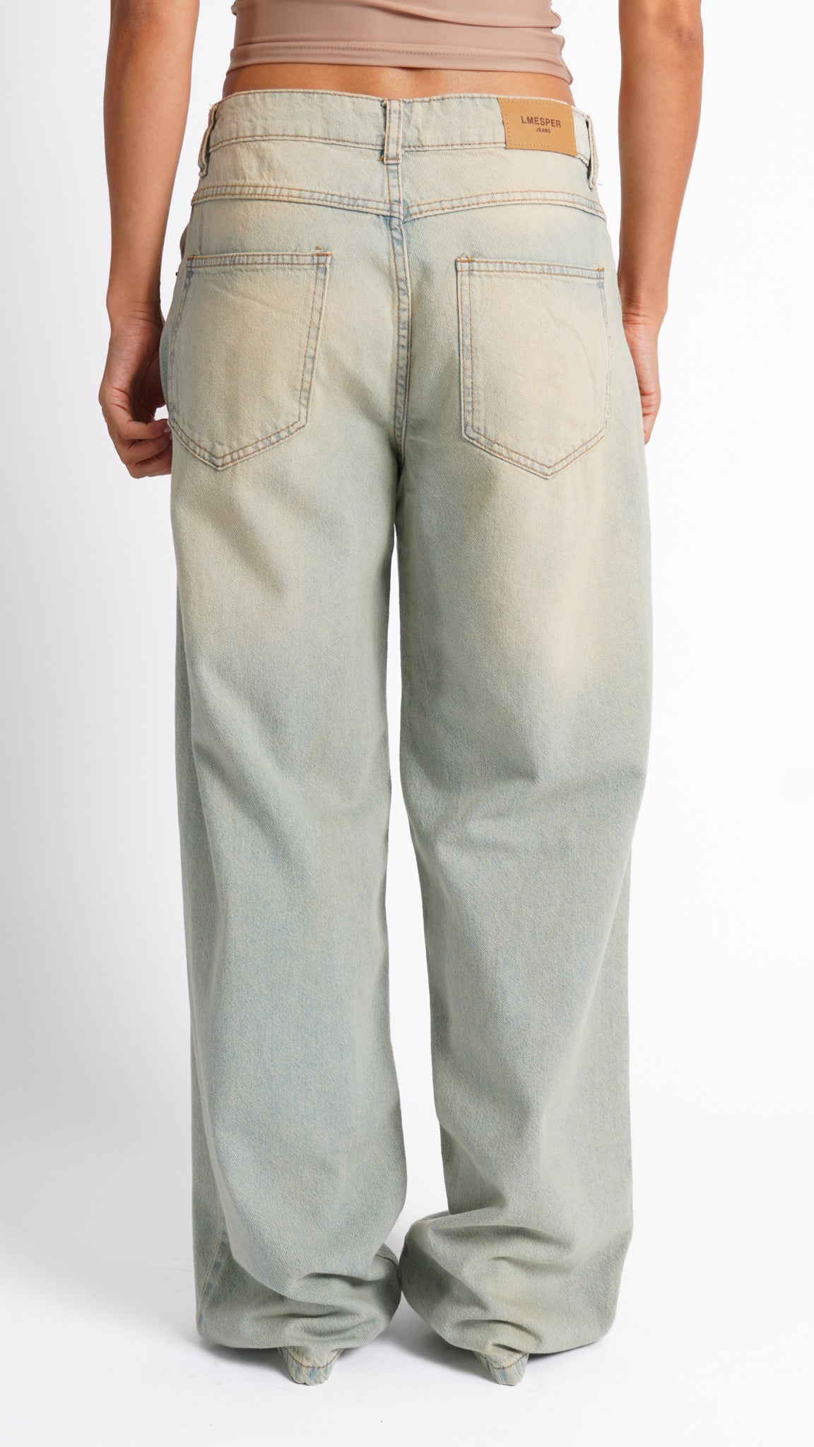 CALÇA JEANS OVERSIZED VANILLA