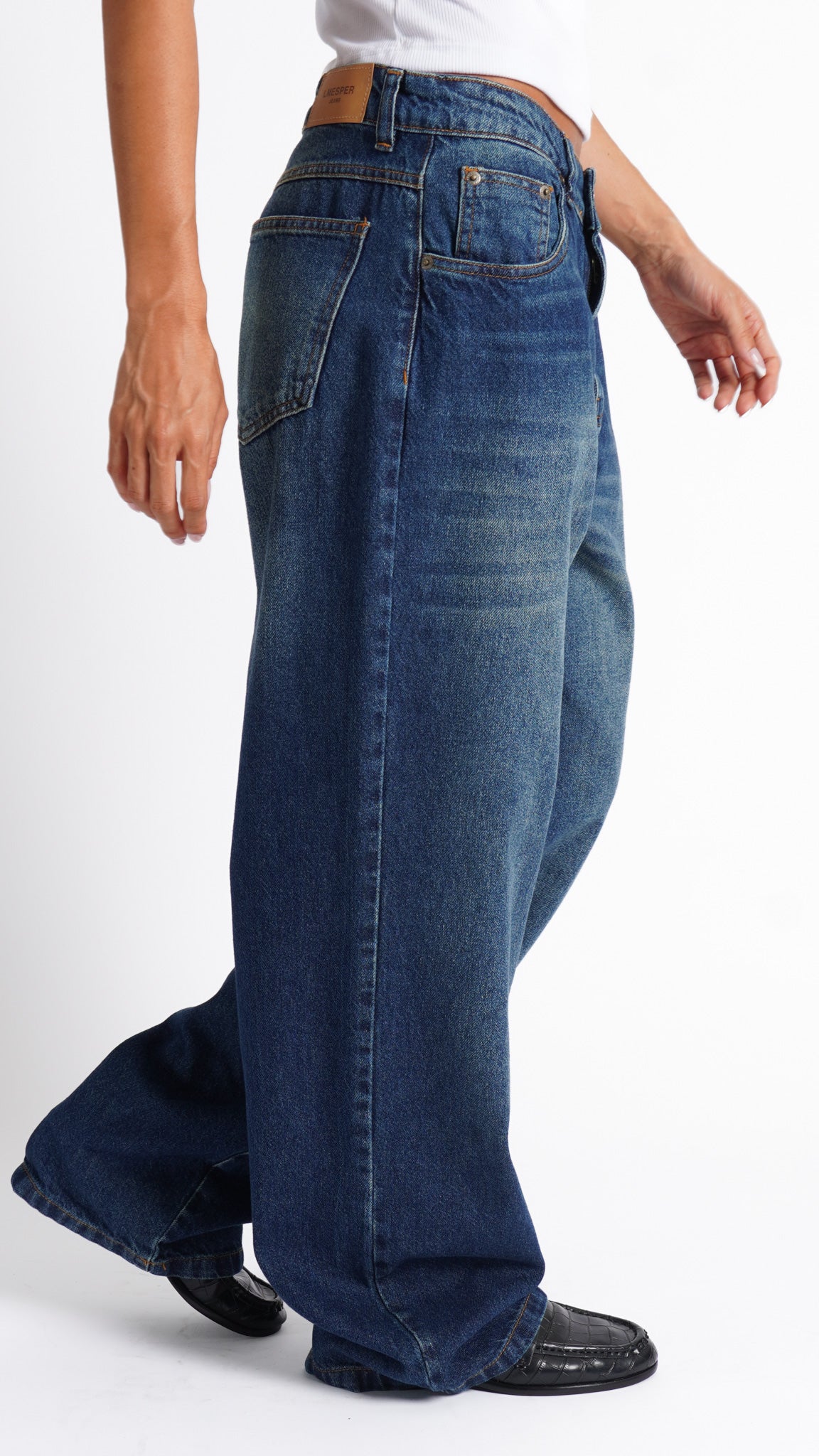 CALÇA JEANS OVERSIZED TRUE BLUE