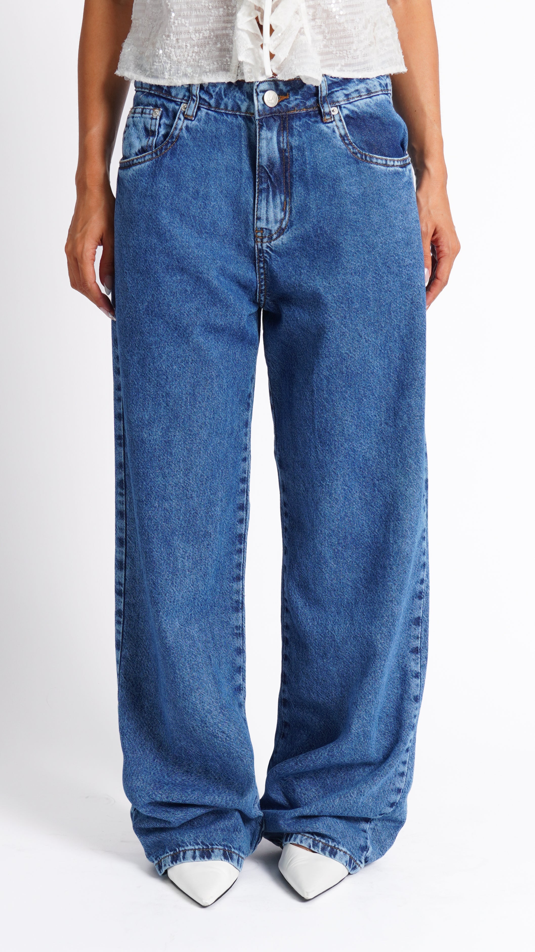 CALÇA JEANS OVERSIZED CLASSIC