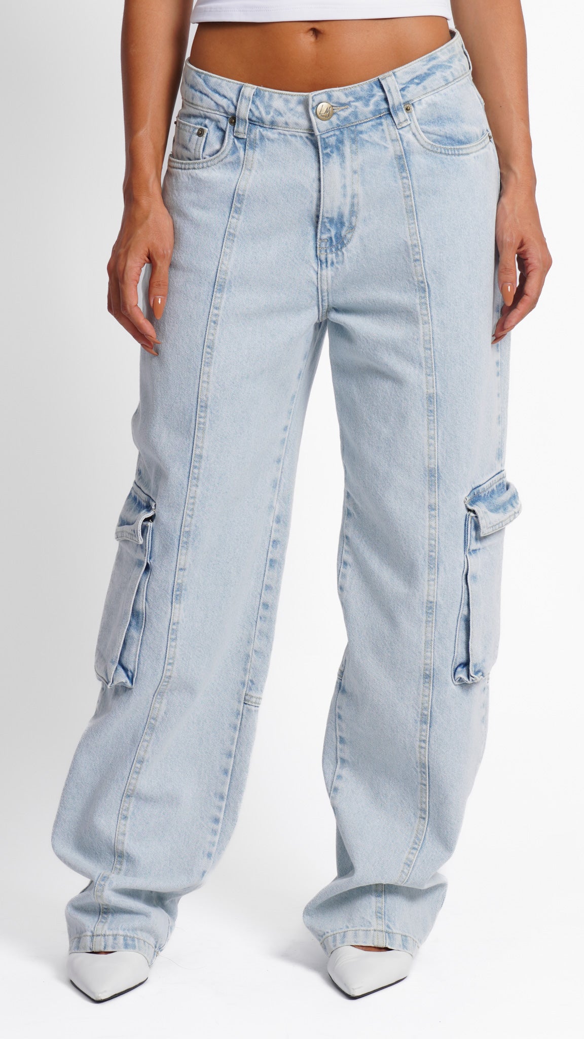 CALÇA JEANS SKATER SKY