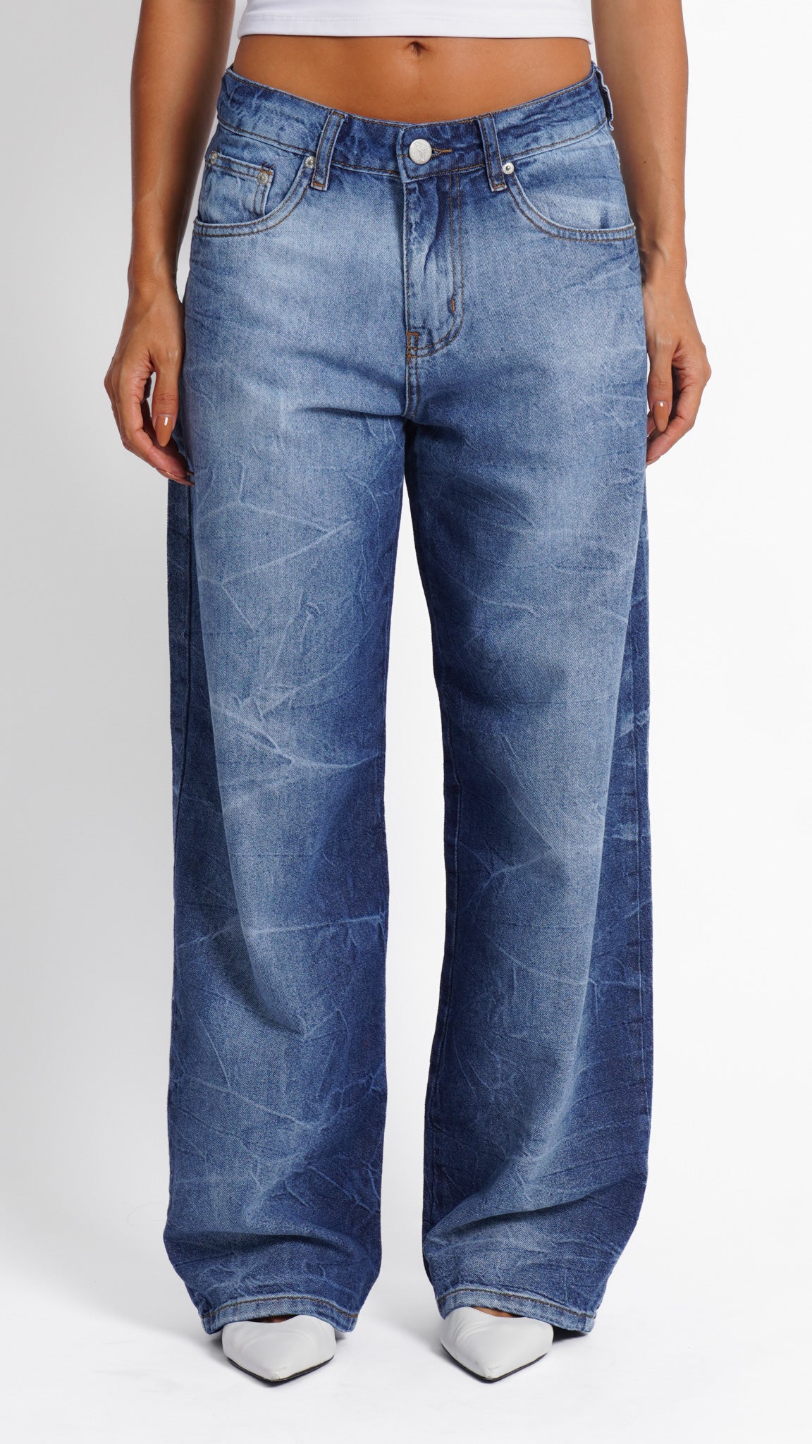 CALÇA JEANS OVERSIZED WAVES