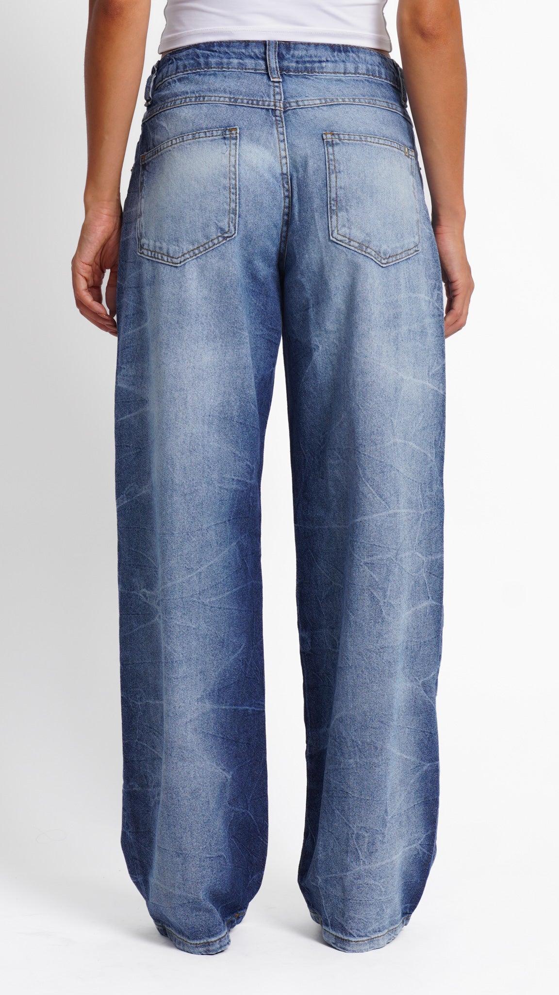 CALÇA JEANS OVERSIZED WAVES