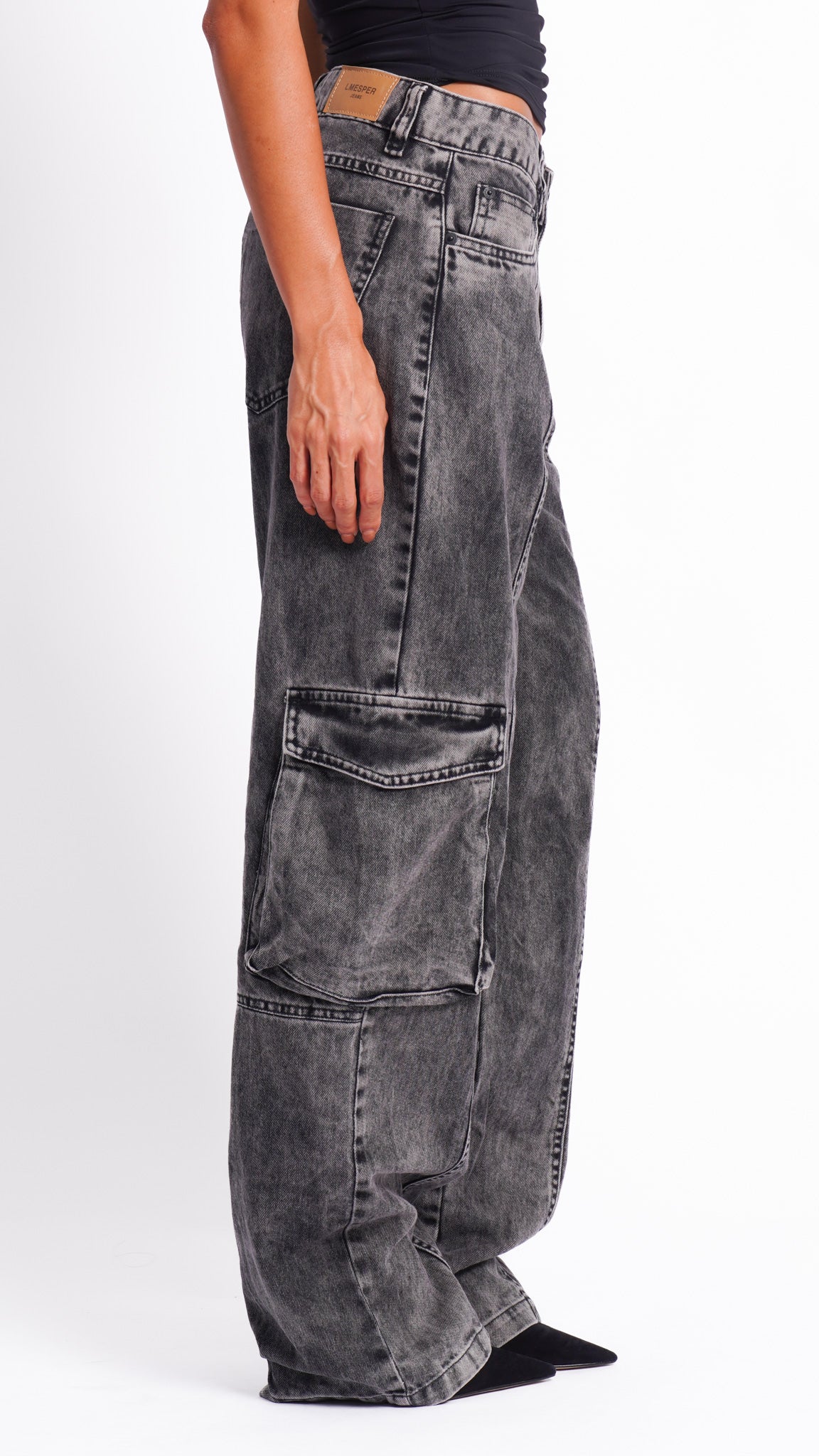 CALÇA JEANS SKATER CHUMBO