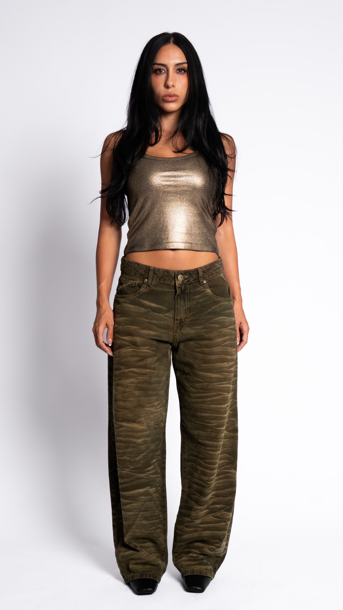 CALÇA JEANS OVERSIZED TIGER JUNGLE